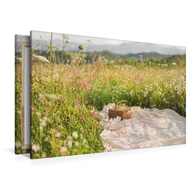 Frühling zum Verweilen - Picknickdecke in Blütenwiese
