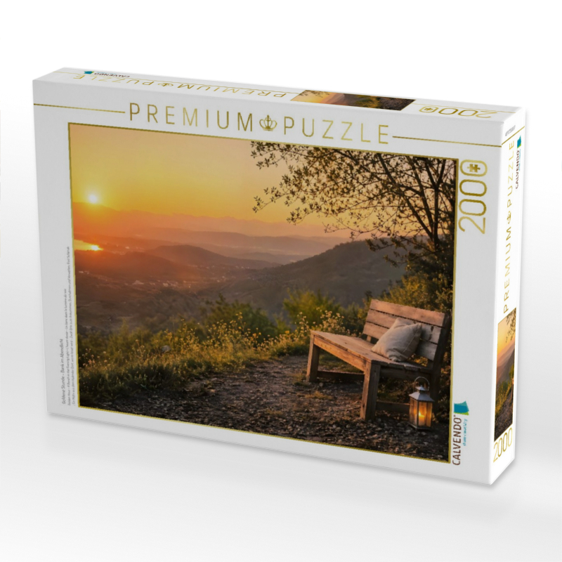 Goldene Stunde - Bank im Abendlicht