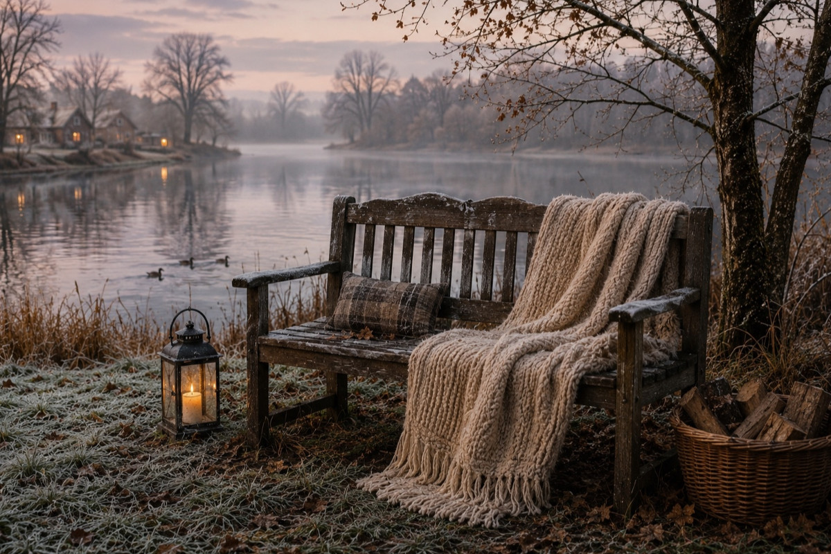 Stille am winterlichen See