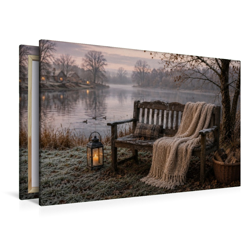 Stille am winterlichen See
