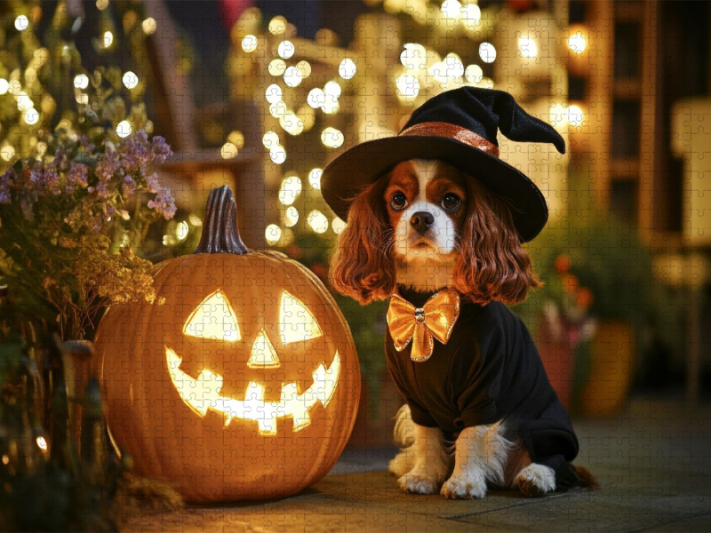 Cavalier King Charles Spaniel - Magisches Halloween