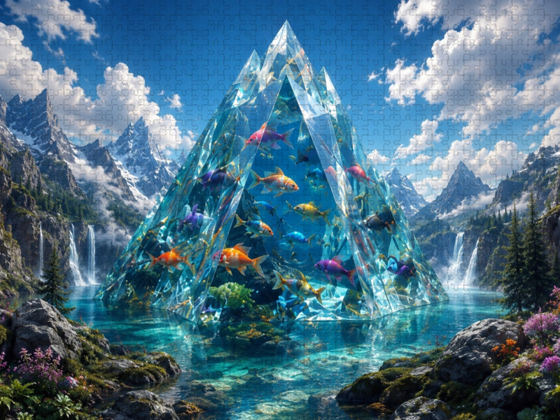 Die Kristallpyramide der Fische