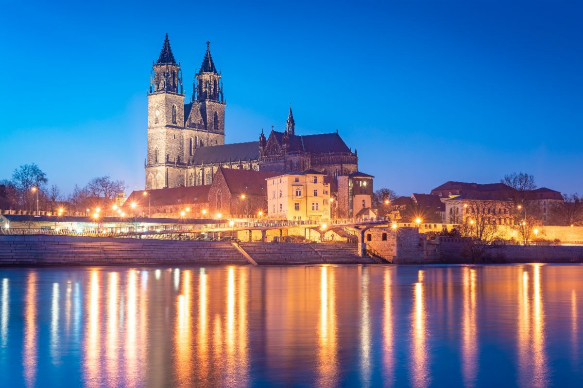 Magdeburger Dom am Abend
