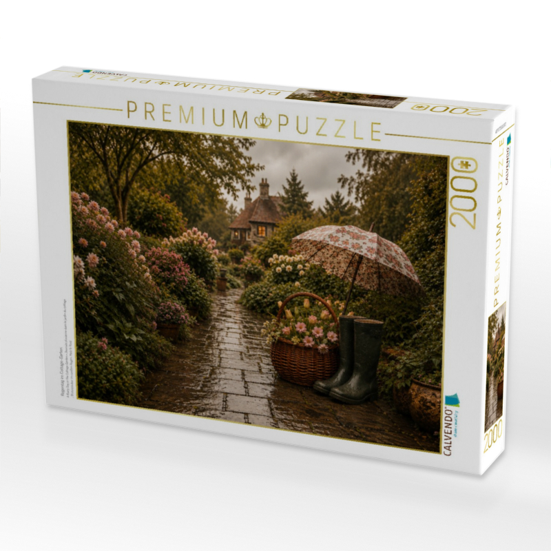 Regentag im Cottage-Garten
