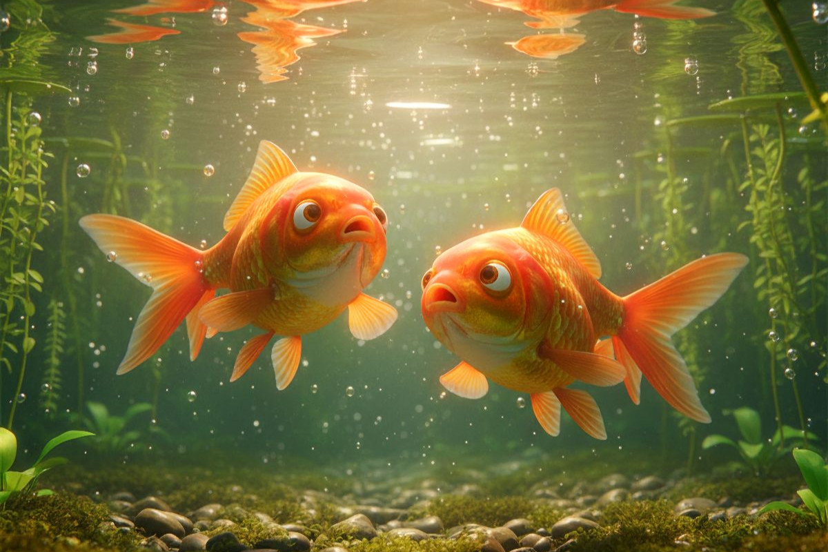Goldfische im Gespräch
