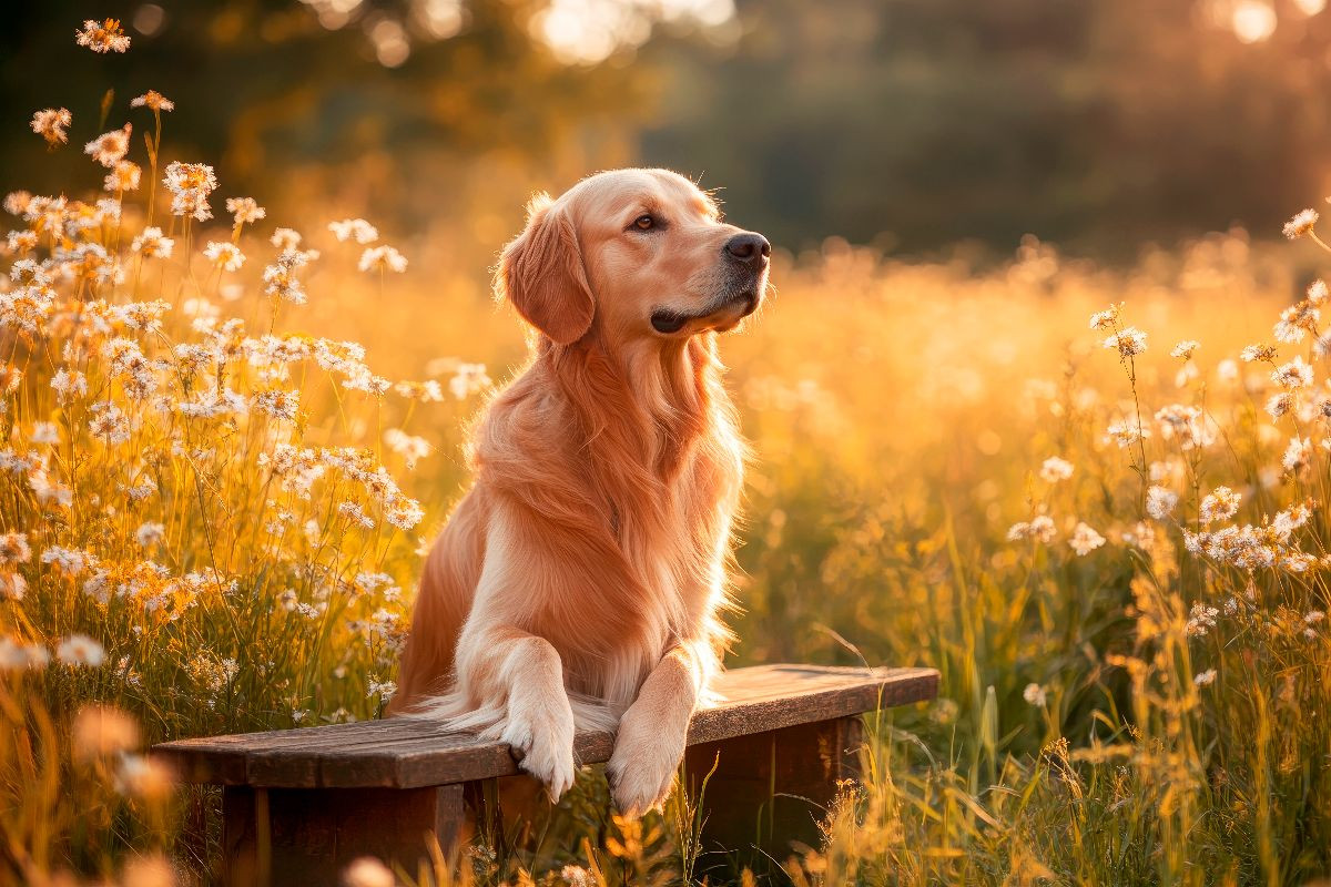 Golden Retriever in der Natur
