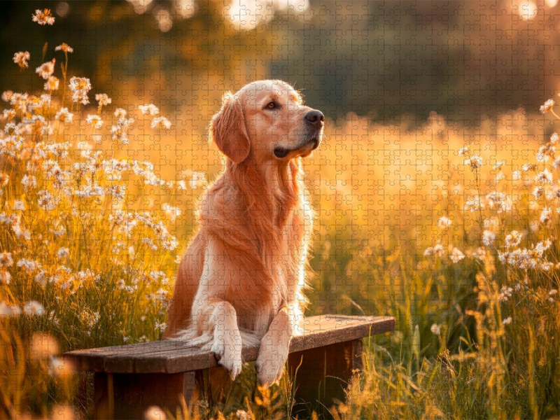 Golden Retriever in der Natur