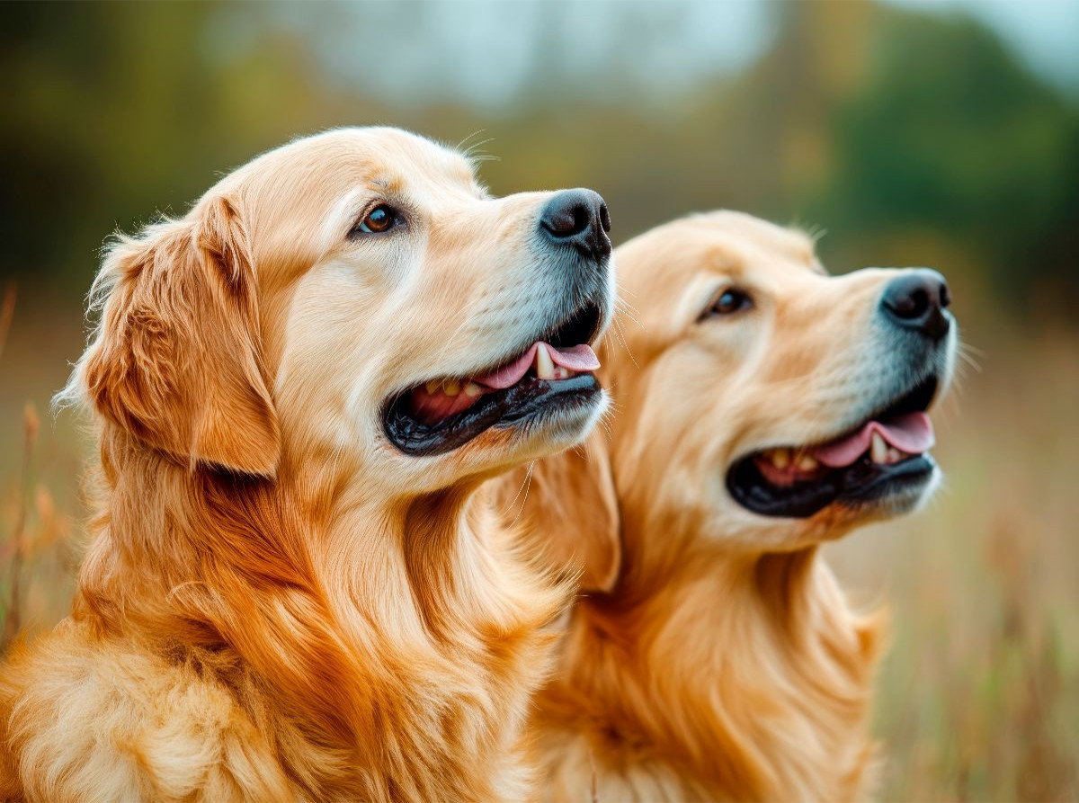 Golden Retriever Duo