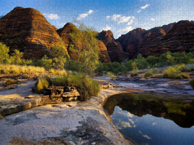 Pancake Mountains: bizarre Felsformen im australischen Outback