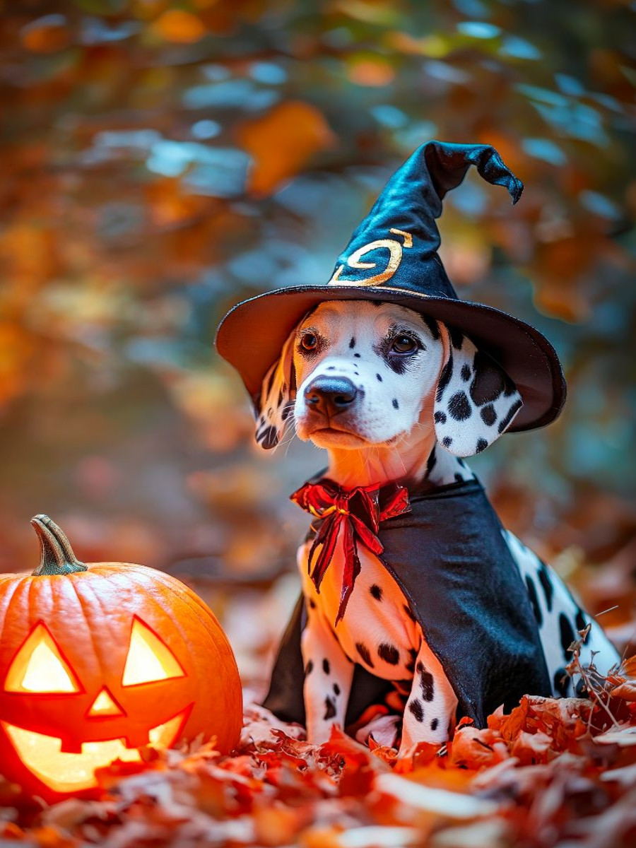 Kleiner Zauberlehrling an Halloween
