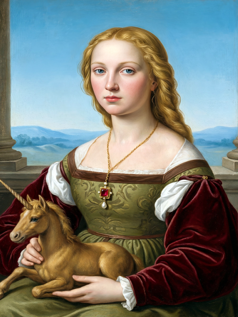 Bildnis einer Dame mit dem Einhorn