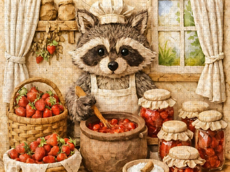 Sommer in der Marmeladenküche - Dachs mit der Marmelade