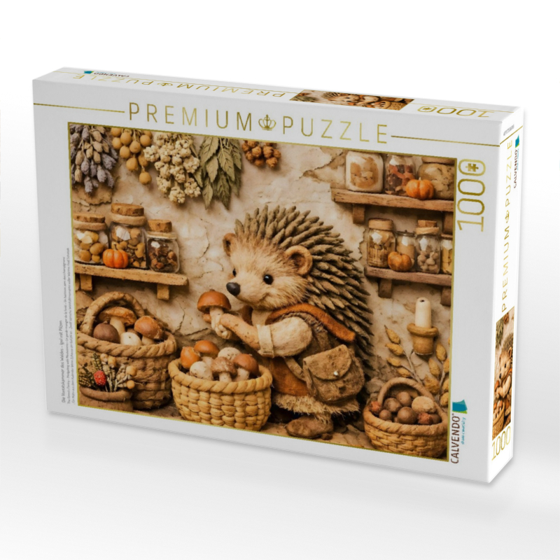 Die Vorratskammer des Waldes - Igel mit Pilzen