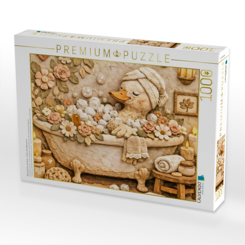 Blütenbad für die Seele - Ente in der Badewanne