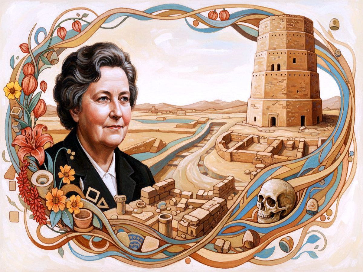 Kathleen Kenyon (1906–1978), Archäologin, entdeckte und erforschte Jericho