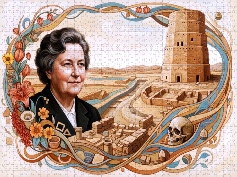 Kathleen Kenyon (1906–1978), Archäologin, entdeckte und erforschte Jericho