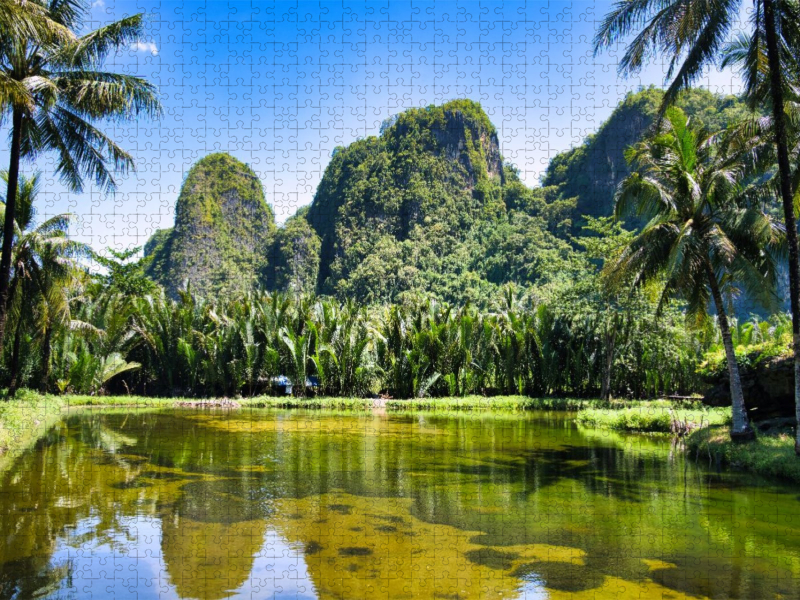 Karstlandschaft Ramang Ramang – wo Felsen wie vergessene Kathedralen aus dem Wasser steigen