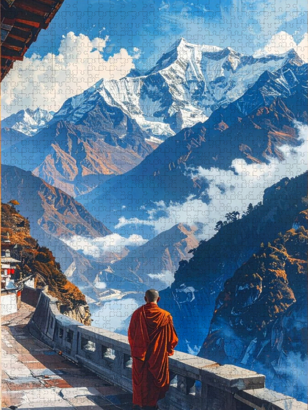 Pfad der Stille - Mönch in Tibet