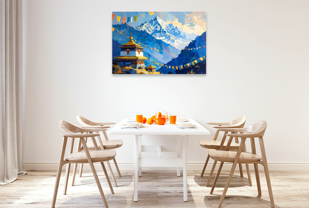Himalaya und Buddhismus - Tibetische Gebetsfahnen