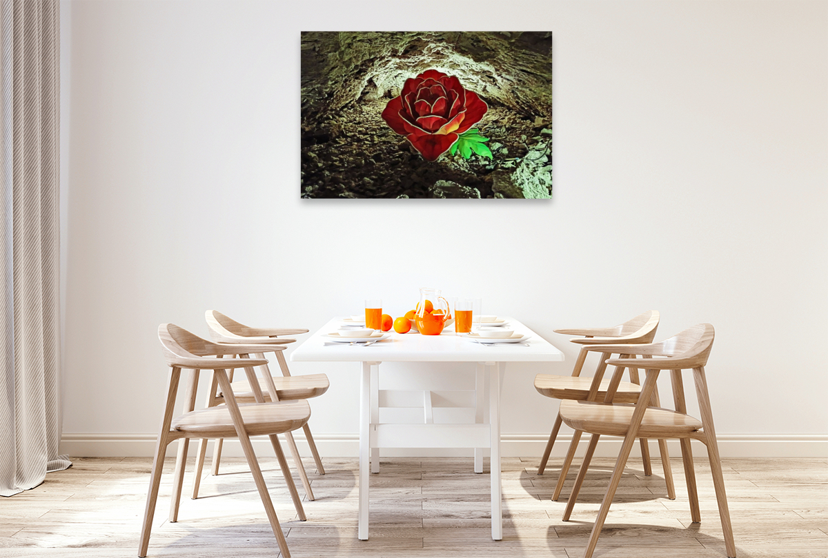 Barbarossahöhle - Lichtspiel einer Rose