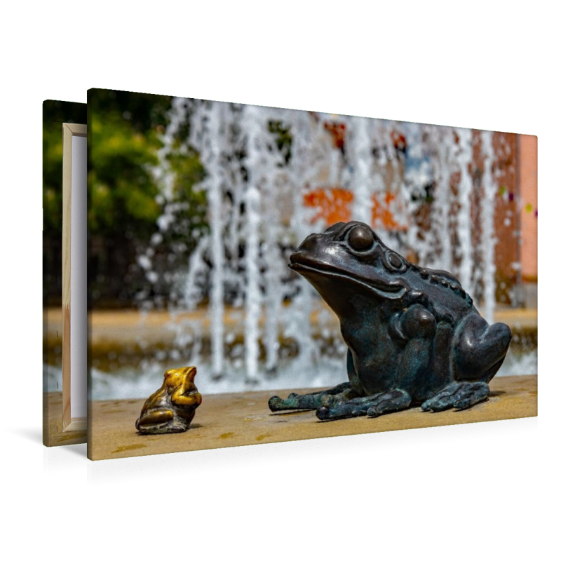 Wasserspiel auf dem Marktplatz