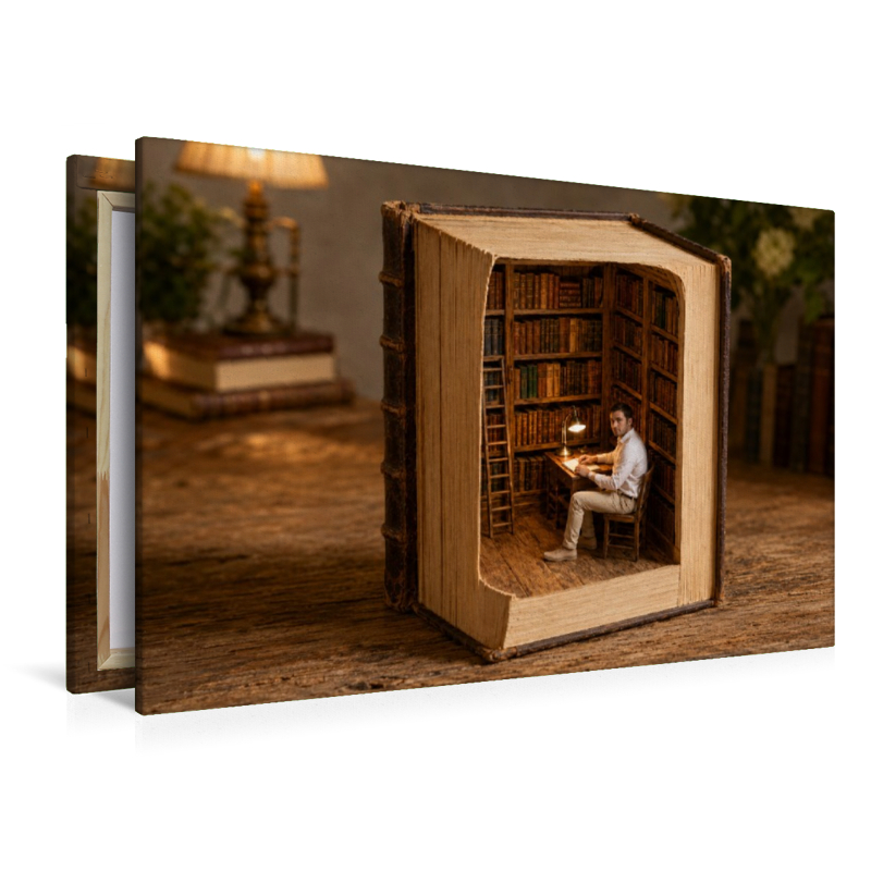 Die Bibliothek im Buch