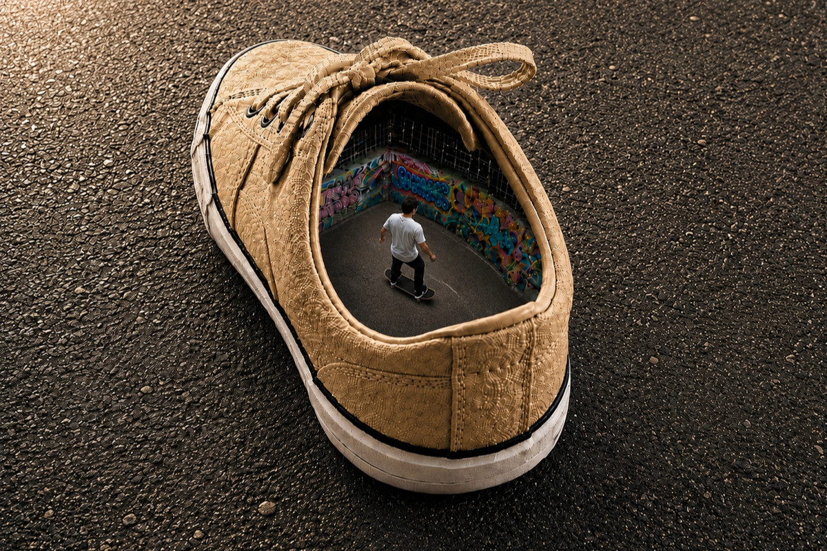 Skatepark im Sneaker