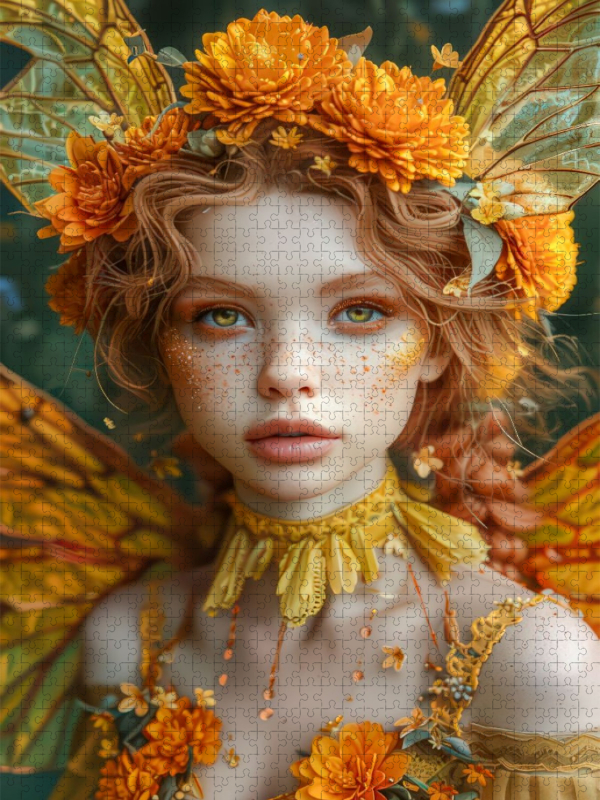 Fee der Chrysanthemen