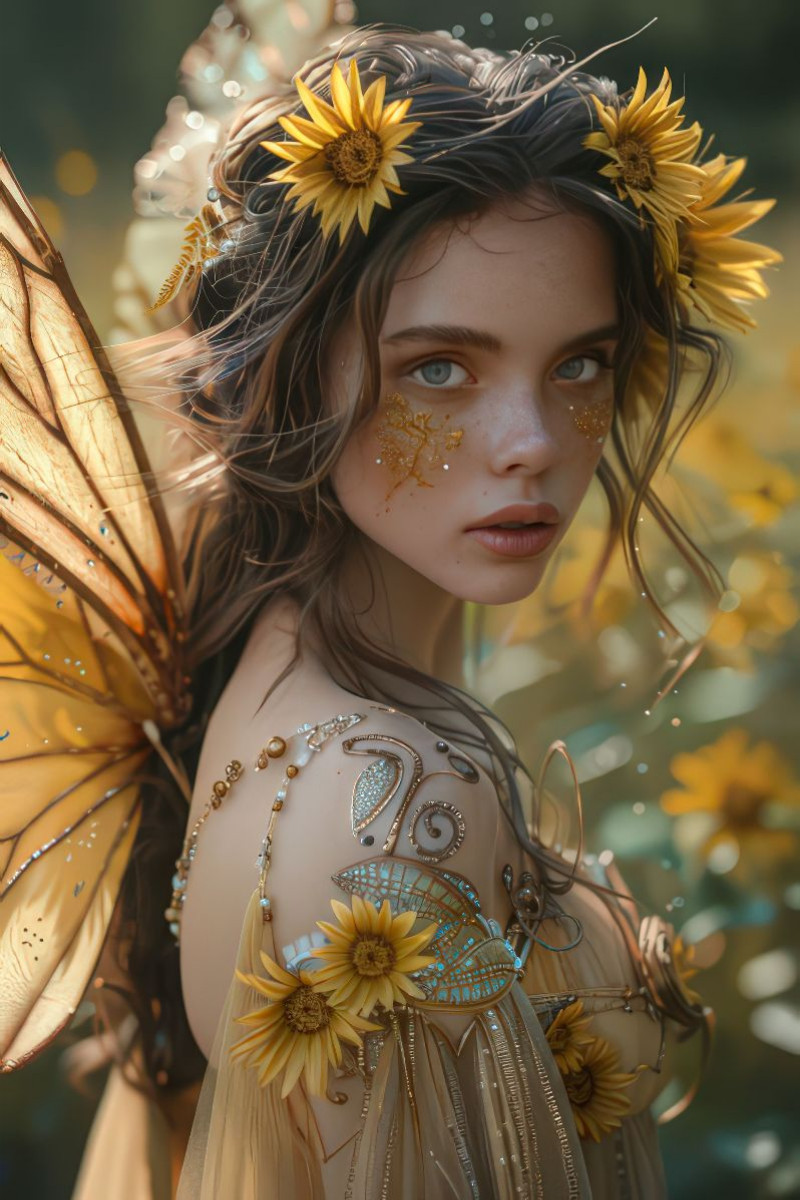 Fee der Sonnenblumen