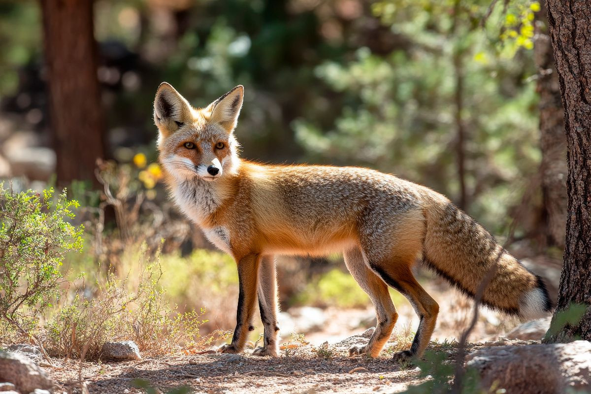 Fuchs - Aufmerksam durch den Wald