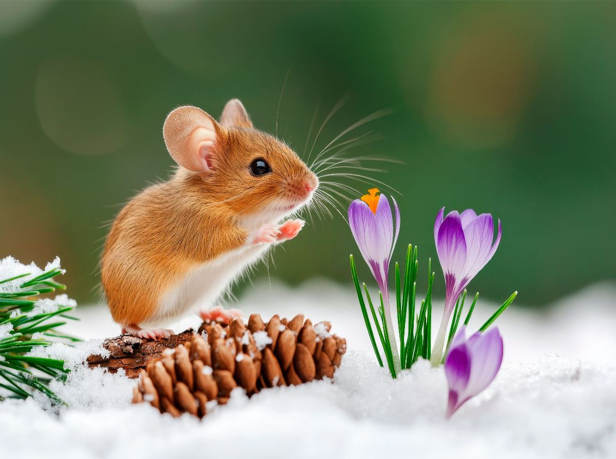 Feldmaus und Krokusse - Zauber des Neubeginns