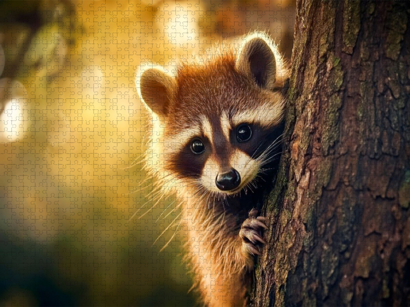 Waschbär - Neugieriger Besucher