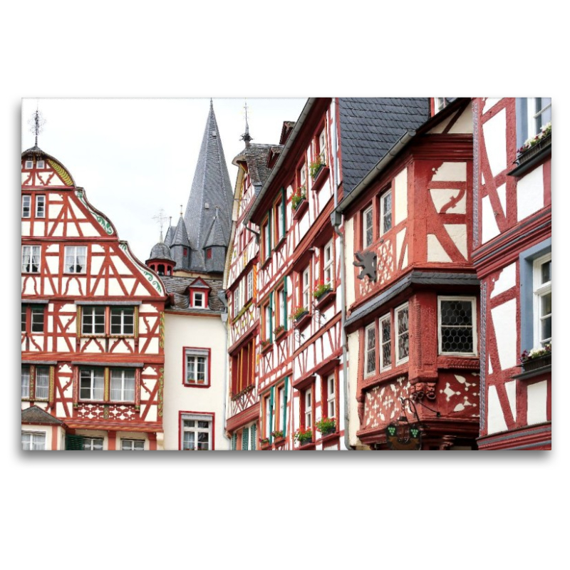 Fachwerk am historischen Marktplatz in Bernkastel-Kues