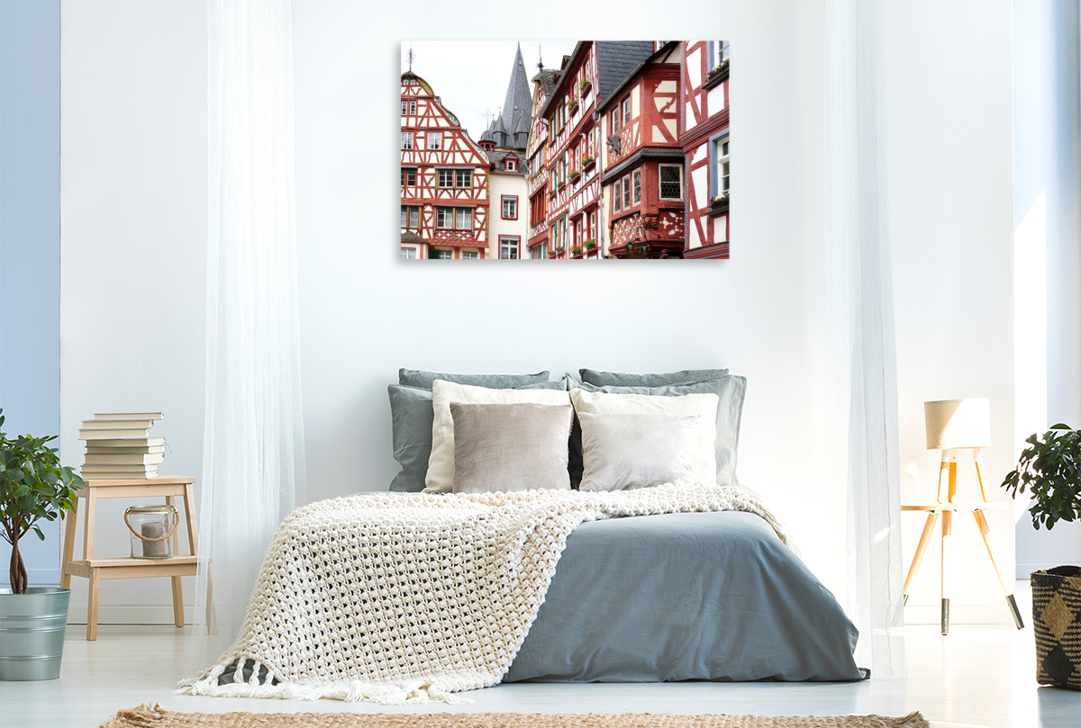 Fachwerk am historischen Marktplatz in Bernkastel-Kues