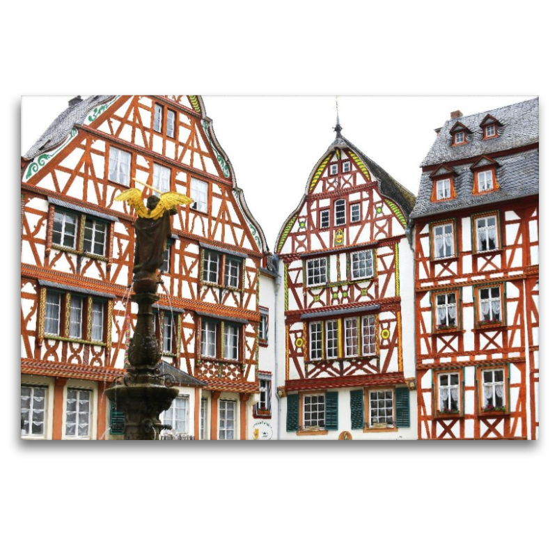 Marktplatz mit St. Michaelsbrunnen in Bernkastel-Kues