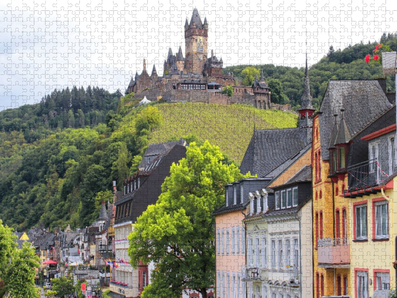 Moselort Cochem mit der Reichsburg