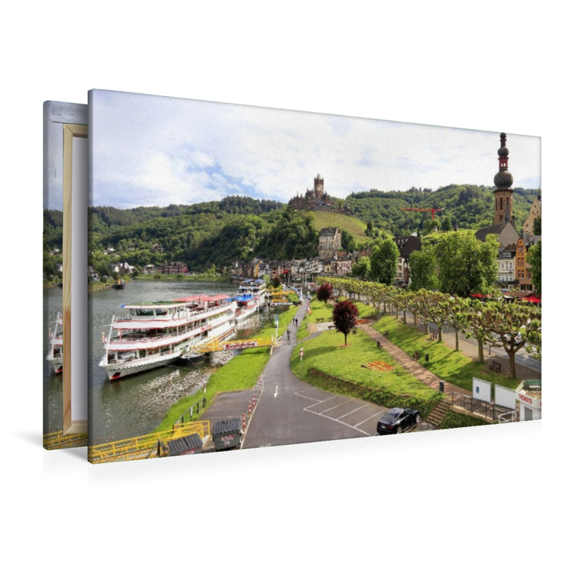 Cochem, Blick von der Skagerak-Brücke bis zur Reichsburg
