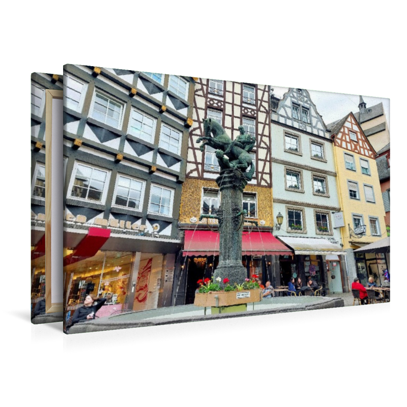 Cochem, Martinsbrunnen auf dem historischen Marktplatz