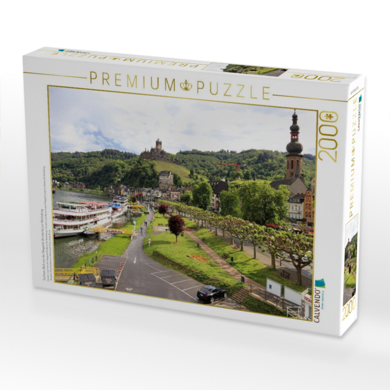 Cochem, Blick von der Skagerak-Brücke bis zur Reichsburg