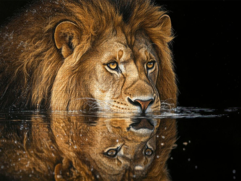Löwe – König am Wasser