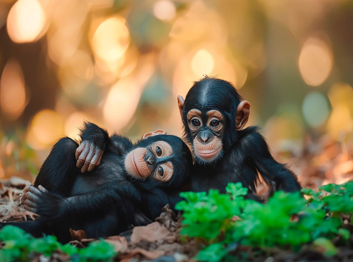 Schimpansenkinder - Sprache der Freundschaft