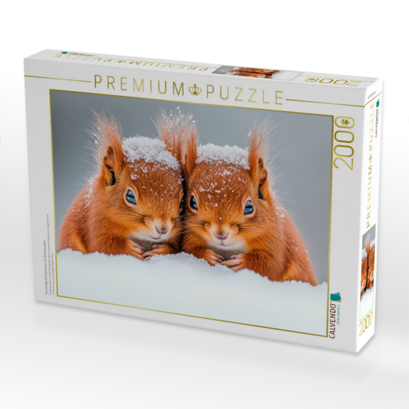 Kuschelige Eichhörnchen im Winterzauber