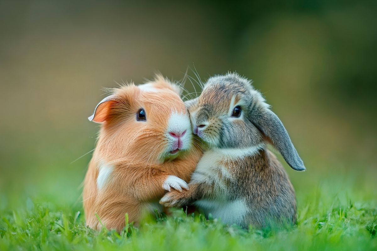 Meerschweinchen und Kaninchen - Sanfte Seelen