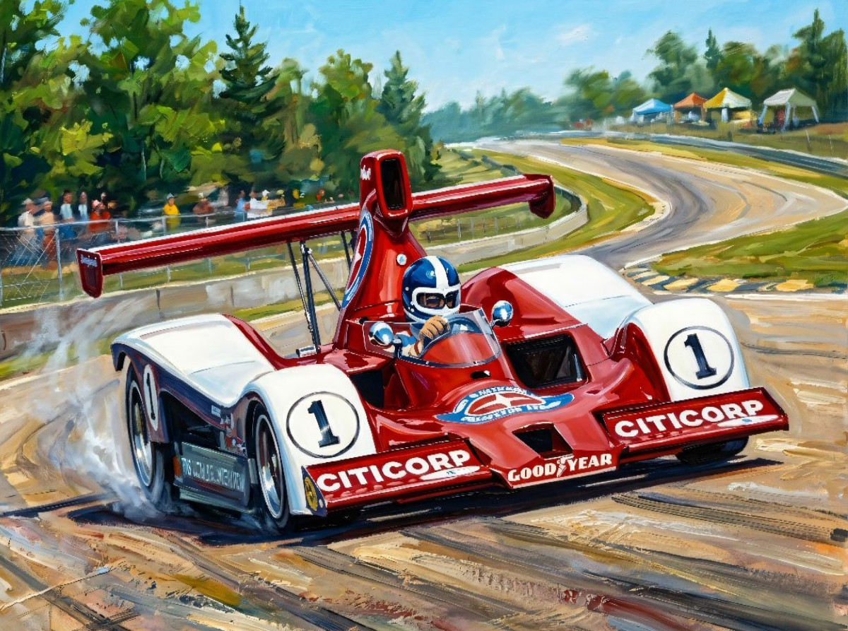 1979 gewann Jacky Ickx die amerikanische Can-Am Serie im Lola T333 souverän.