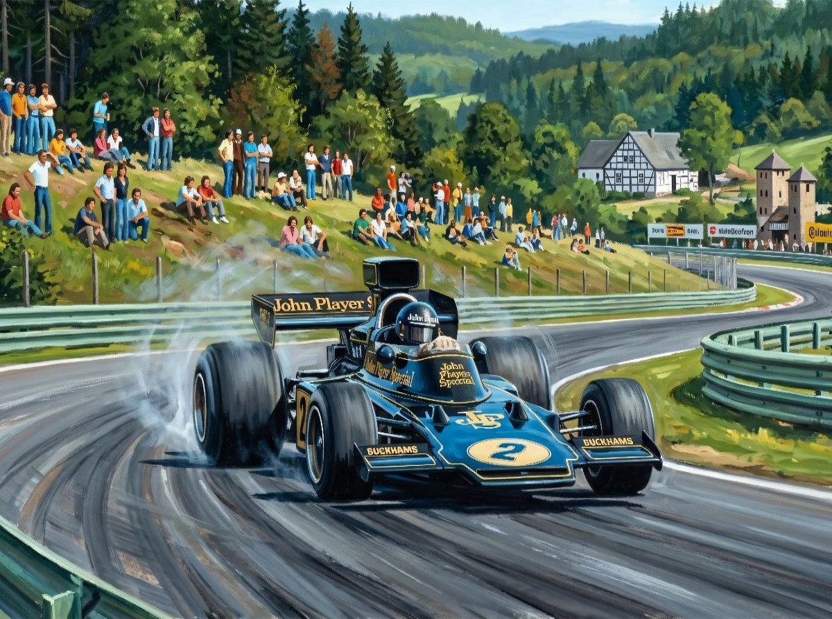 Ickx hatte die Scuderia Ferrari verlassen und startete 1974 in der Formel 1 für das britische Team Lotus.
