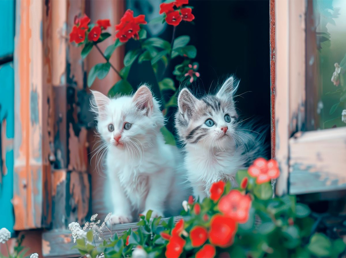 Katzenbabys - Am Fenster zur Welt