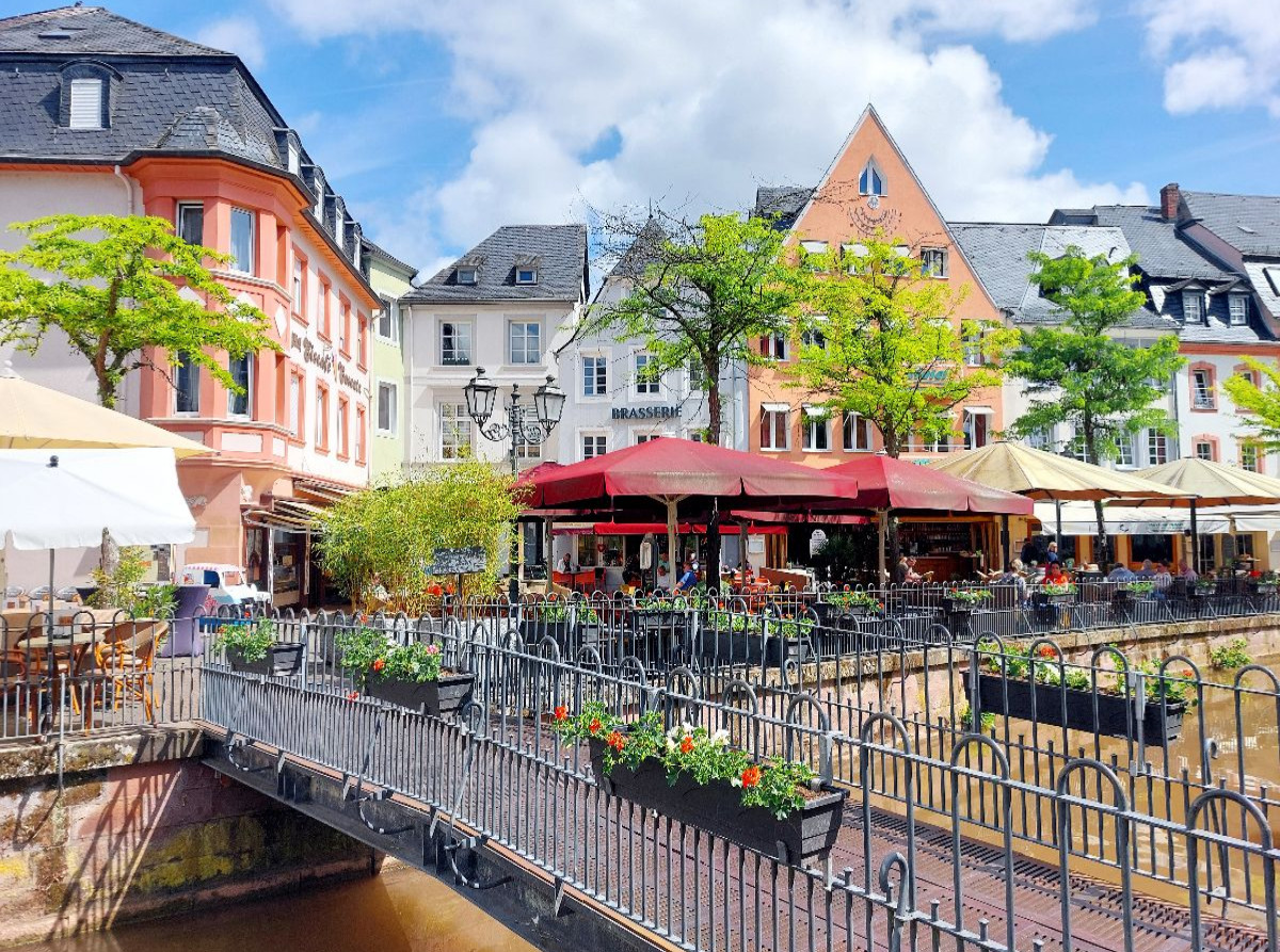 Klein-Venedig der Stadt Saarburg in Rheinland-Pfalz
