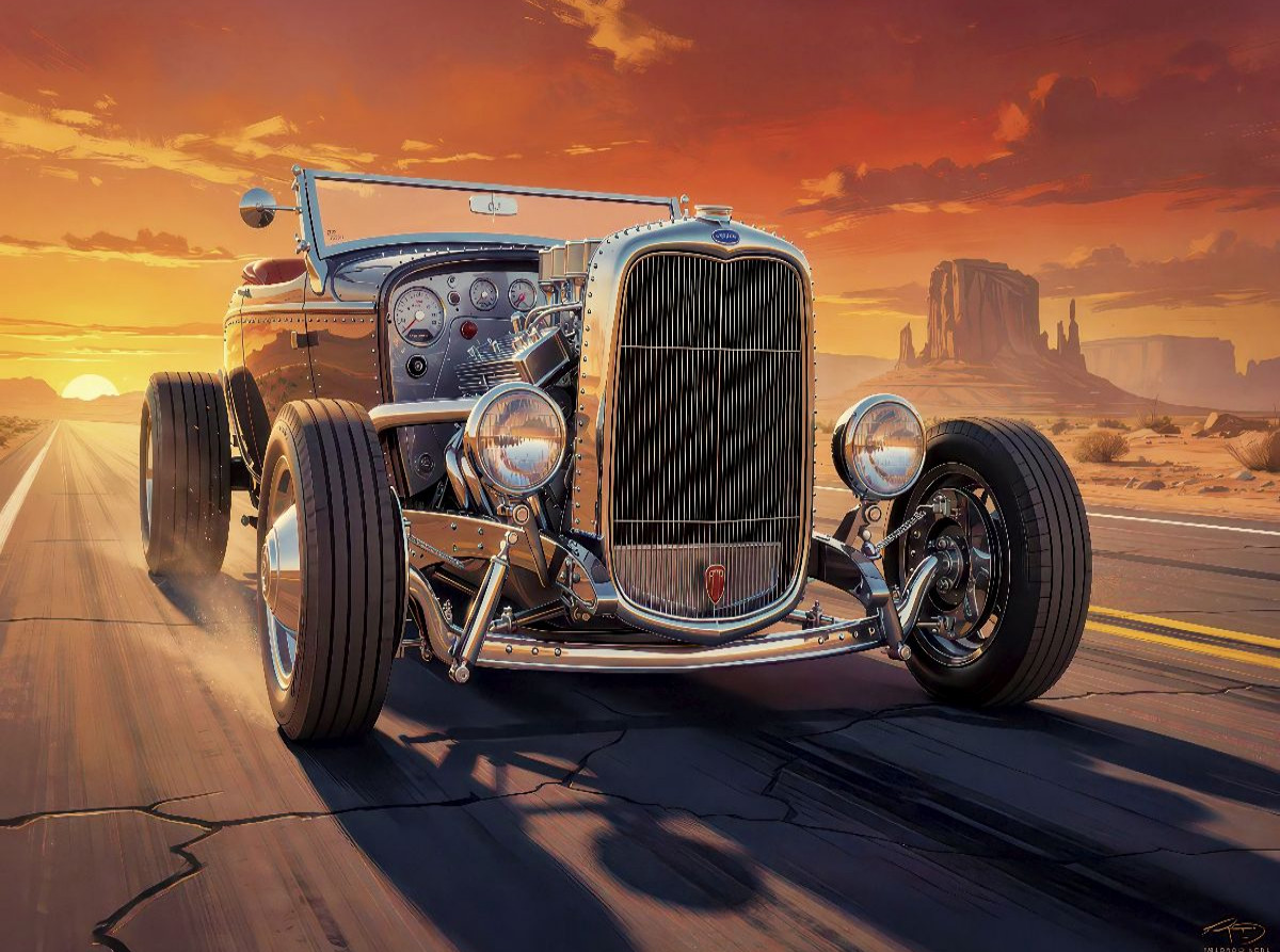 Ein Motiv aus dem Kalender Hot Road - Oldtimer Nostalgie
