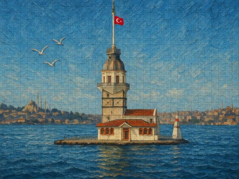 Leanderturm (Kız Kulesi, „Mädchenturm“)