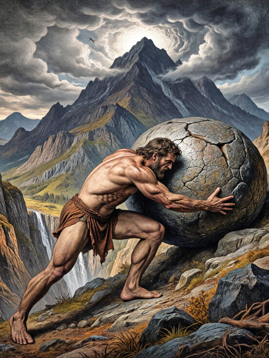 Sisyphos und die unendliche Mühe